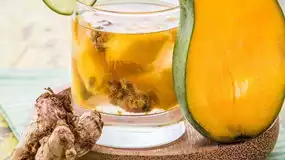 Mango ve Zencefilli Buzlu İçecek